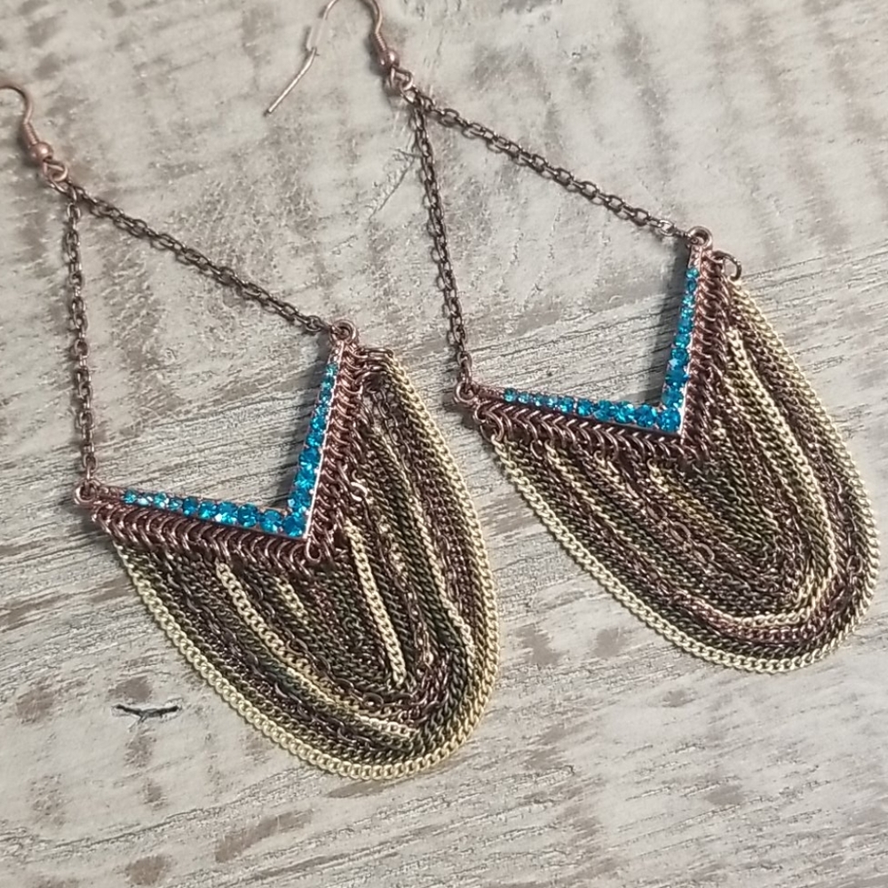 Chain Chandelier earrings